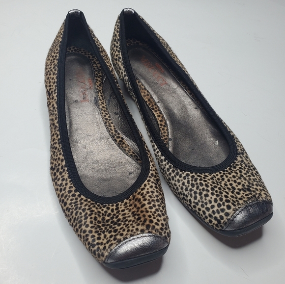 Sesto Meucci || Leopard Print Kitten Heels 6.5 - Picture 1 of 6